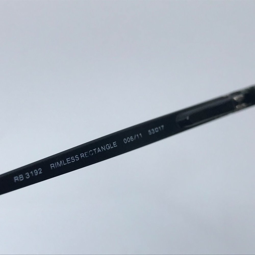 Ray-Ban Sunglasses Rimless Rectangle RB3192 006/11 - Picture 6 of 8